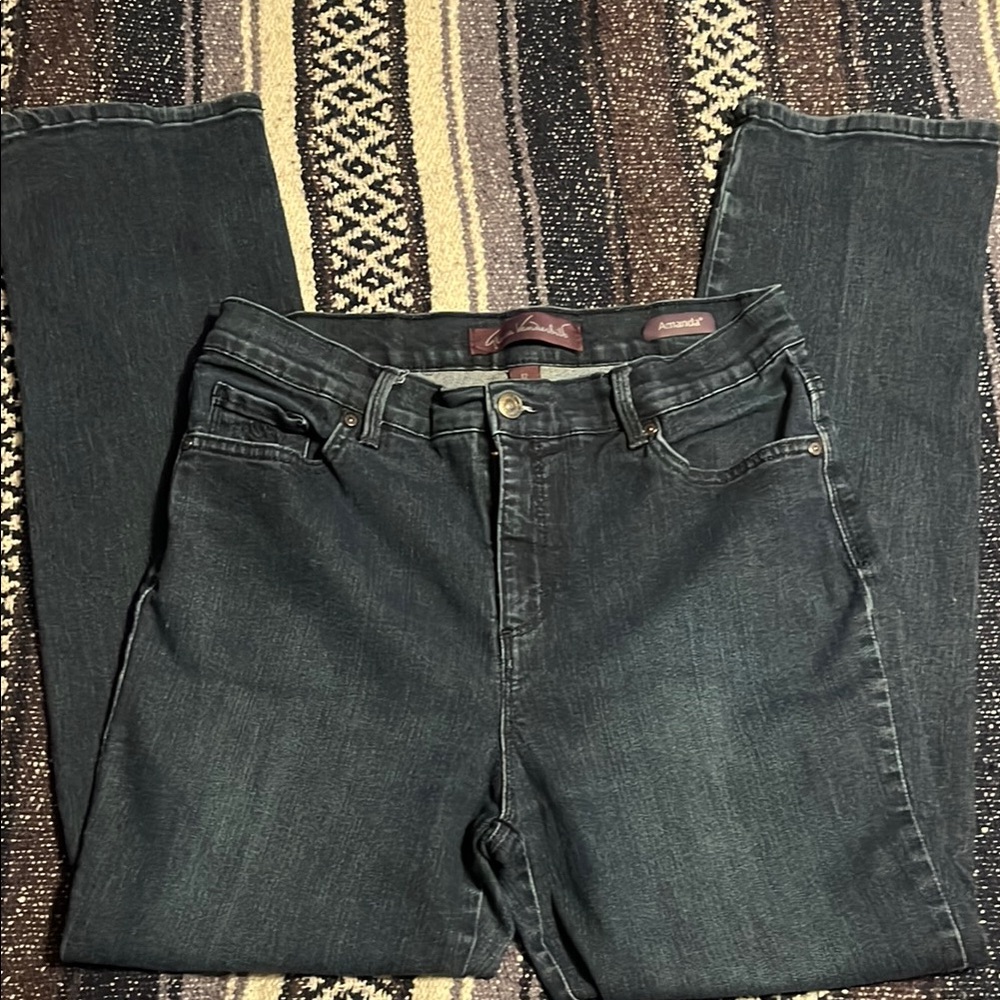 Gloria Vanderbilt Women's Straight Leg Jeans - Dark Blue